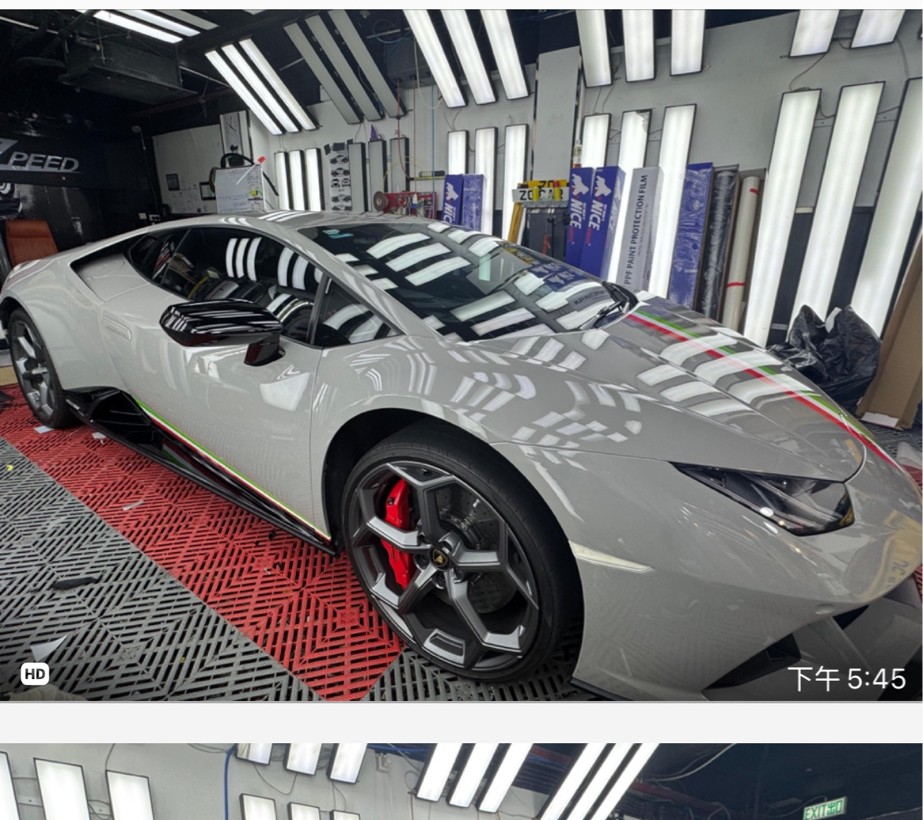 Lamborghini Huracan 灰色 + 意大利拉花