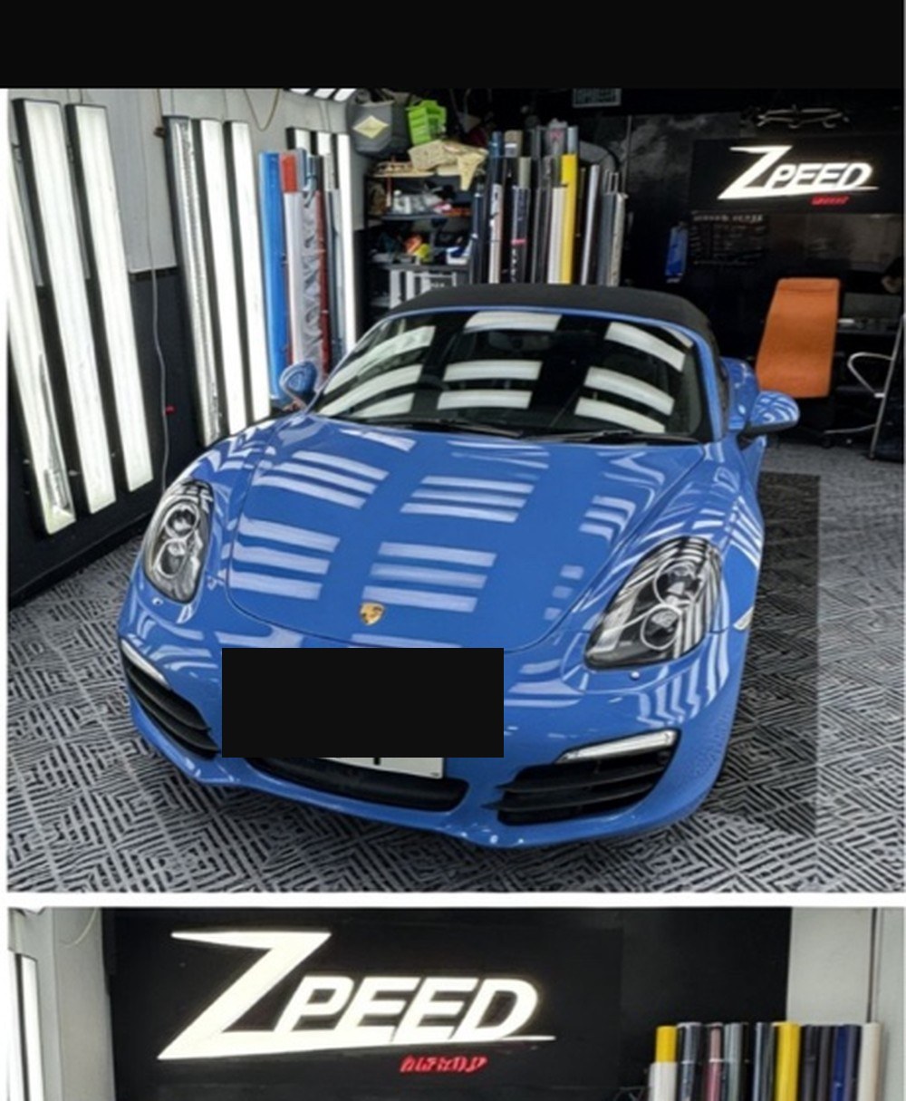 Porsche Boxster 天空藍全車 wrap